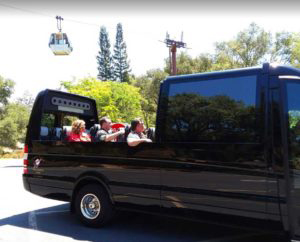Luxury black SUV for private wine tours