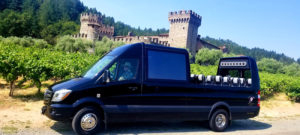 Private chauffeur-driven car for wine tasting tour