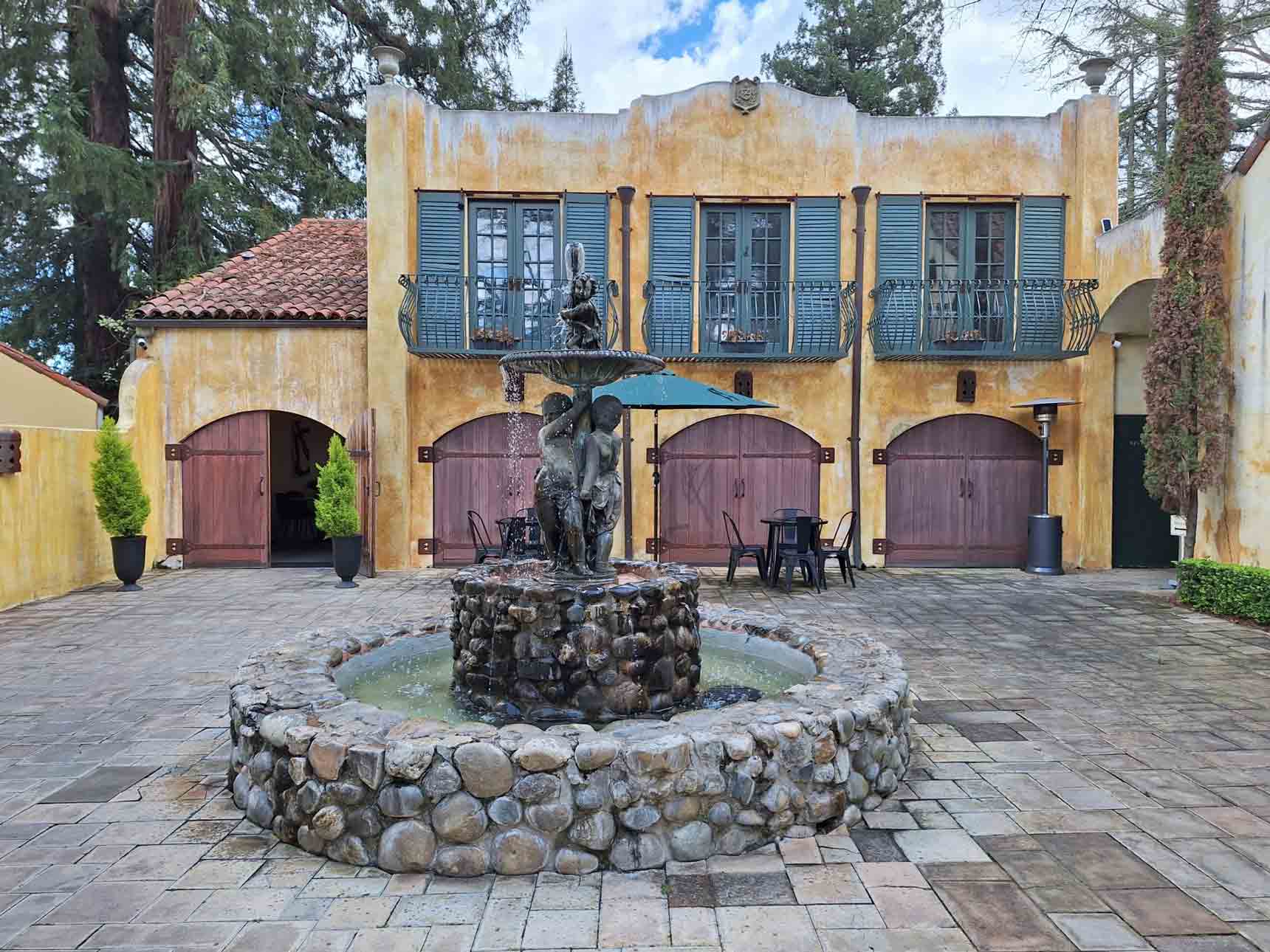 Cozy wine cellar with vintage bottles on display